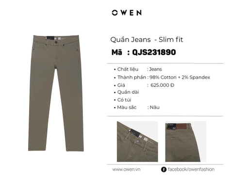 QUẦN JEANS QJS231890