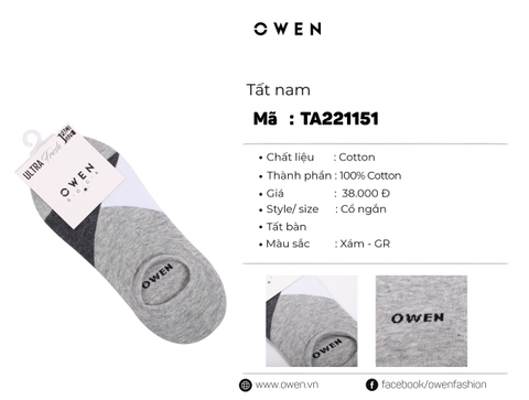TẤT BÀN XÁM NHẠT TA221151