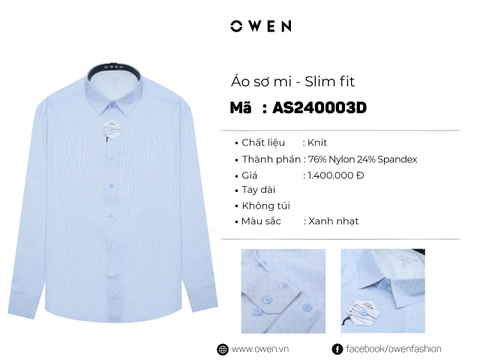 ÁO SƠ MI DÀI TAY AS240003D