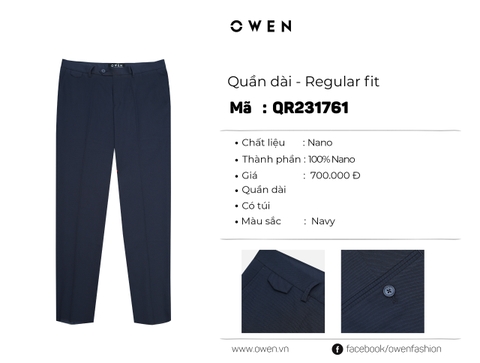 QUẦN TÂY QR231761-NV