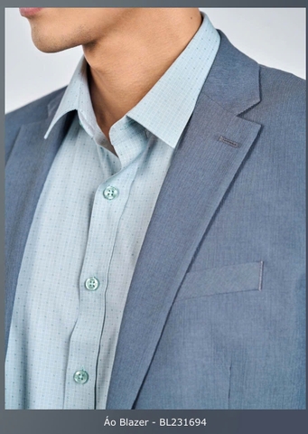 ÁO BLAZER SỌC XÁM ĐÁ BL231694