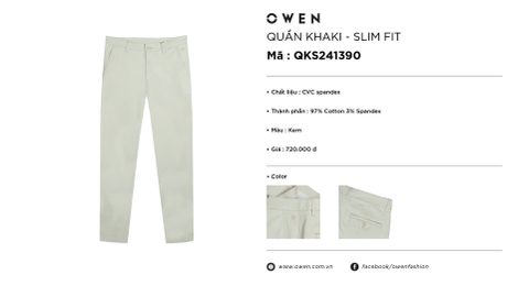 QUẦN KHAKI QKS241390