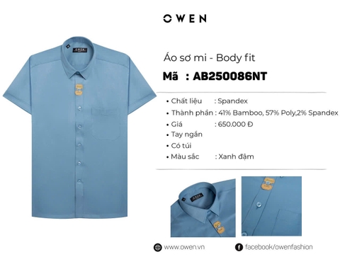 ÁO SƠ MI NGẮN TAY AB250086NT
