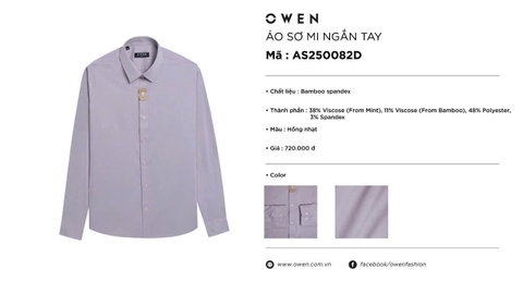 ÁO SƠ MI DÀI TAY AS250082D
