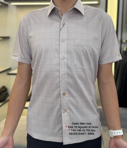 ÁO SƠ MI NGẮN TAY AB255164NT