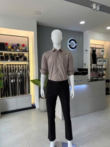 ÁO SƠ MI DÀI TAY KHÔNG TÚI AS255059D