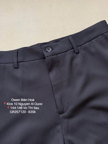 QUẦN TÂY XANH ĐEN 100% POLY QR257120