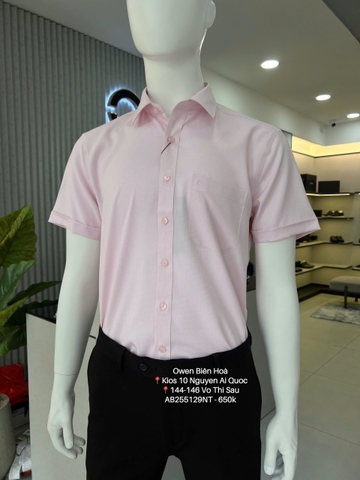 ÁO SƠ MI NGẮN TAY AB255129NT