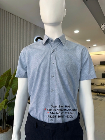 ÁO SƠ MI NGẮN TAY AB255136NT