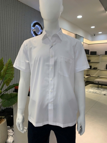 ÁO SƠ MI TRẮNG NGẮN TAY NANO CÓ TÚI AB250403NT