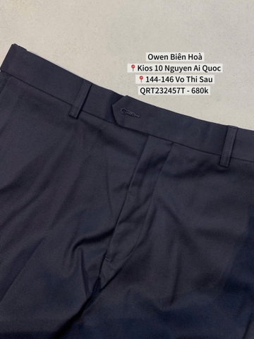 QUẦN TÂY XANH ĐEN POLY QRT232457T