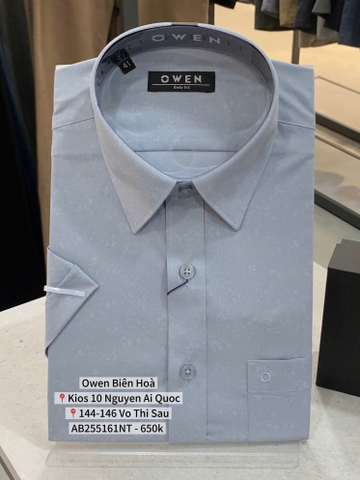 ÁO SƠ MI NGẮN TAY AB255161NT