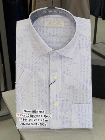 ÁO SƠ MI NGẮN TAY AB255124NT