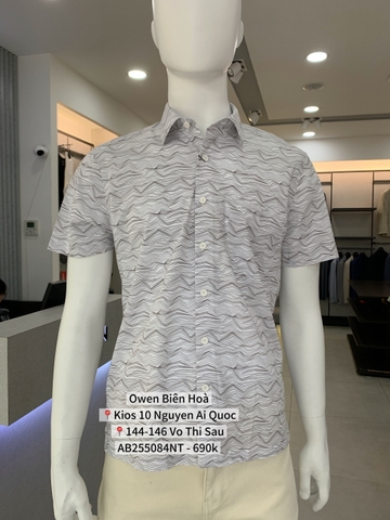 ÁO SƠ MI NGẮN TAY AB255084NT