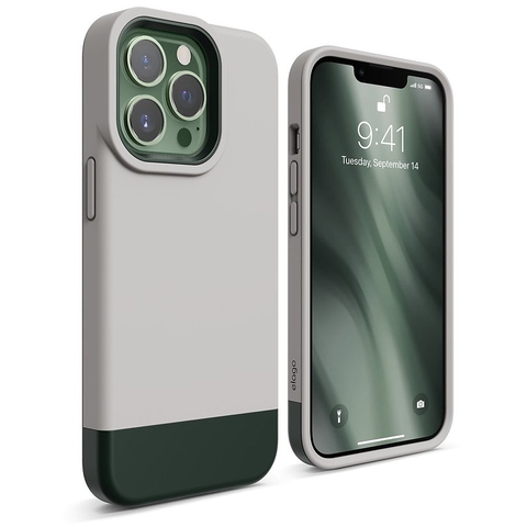 Ốp lưng Elago iPhone Glide Case - Stone/Dark Green