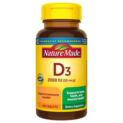 Nature Made D3 2000IU Cách Tăng Chiều Cao sau Tuổi dậy thì