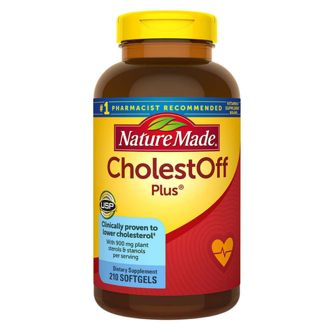 CholestOff Plus Nature Made 210 viên Ngăn ngừa đột quỵ