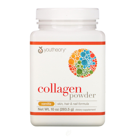 Bột Collagen Powder Vanilla Youtheory 283,5g  | Collagen Thủy Phân của Mỹ