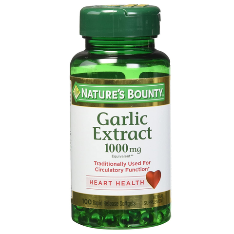 Tinh Dầu Tỏi Garlic 1000mg Nature Bounty Ngừa Bệnh Tăng Huyết Áp