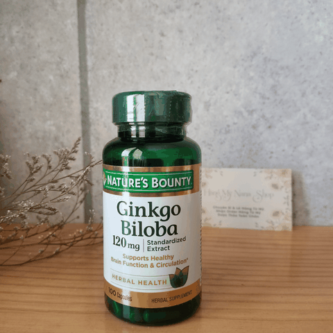 Viên Uống Bổ Não Ginkgo Biloba 120mg 100 viên Nature's Bounty