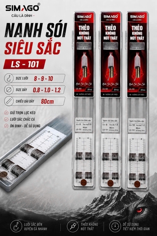 Hộp Thẻo Buộc Sẵn Nanh Sói Siêu Sắc (LS-101)