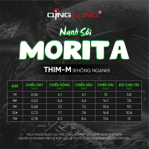 Lưỡi MORITA - Nanh Sói Xanh Lá