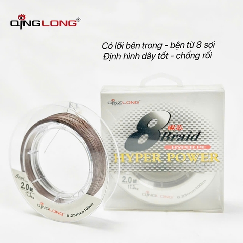 Dù Qinglong 100m 8 Sợi Lõi Cước