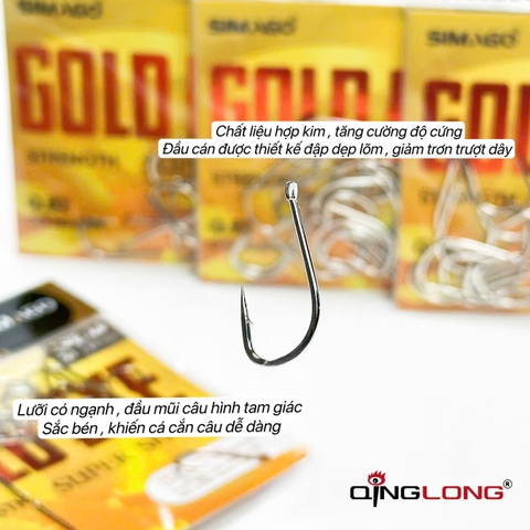 Lưỡi GOLD EYE - Trắng Có Ngạnh (Cá To)