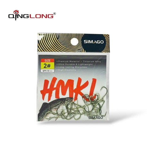Lưỡi câu HMKL titanium- DJ Xanh Vàng Khe Đôi