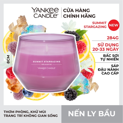Nến ly bầu Yankee Candle mùi Summit Stargazing