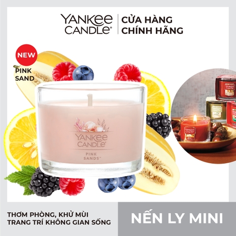 Nến thơm Yankee Candle, Nến ly mini, Mùi Pink Sands