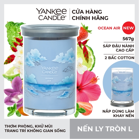 Nến thơm Yankee Candle, Nến ly tròn size L, Mùi Ocean Air