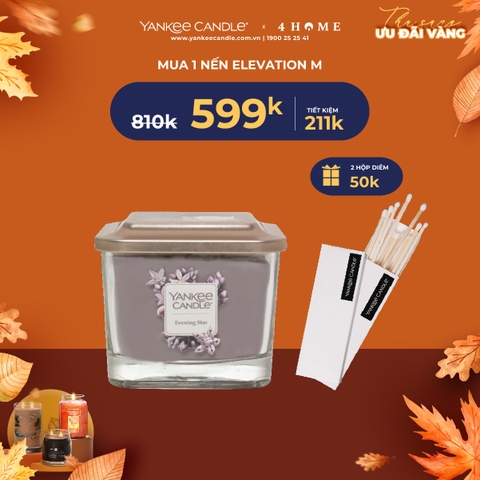 Mua 1 nến Elevation size M tặng 2 hộp diêm