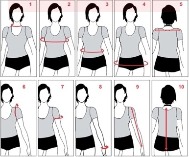 Hướng dẫn cách đo cơ thể để chọn size quần áo thiết kế