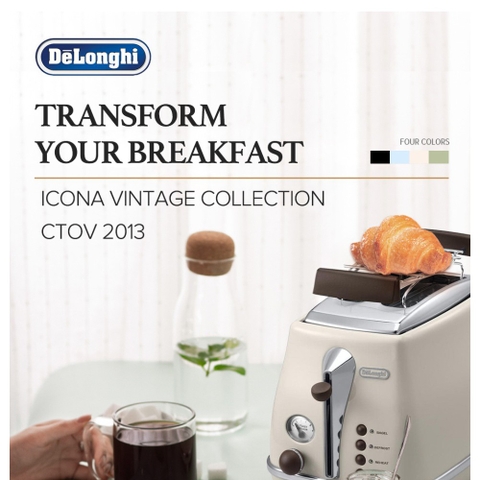 Máy nướng bánh mỳ DeLonghi CTOV2103.BG