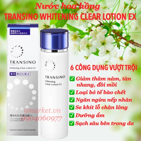 Nước hoa hồng Transino Whitening Clear Lotion EX