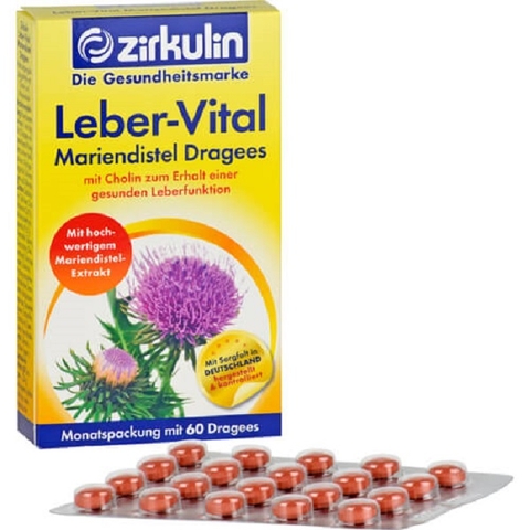 Viên uống bổ gan Zirkulin Leber Vital Mariendistel Dragees