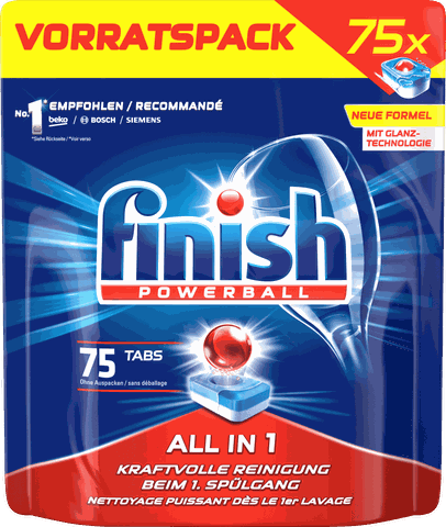 Viên rửa bát Finish Spülmaschinen-Tabs All-in-One Vorratspack