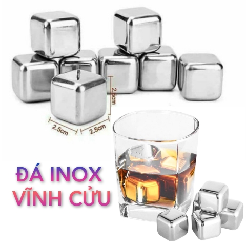 Set 4  viên đá inox Rosenstein & Söhne XL không tan