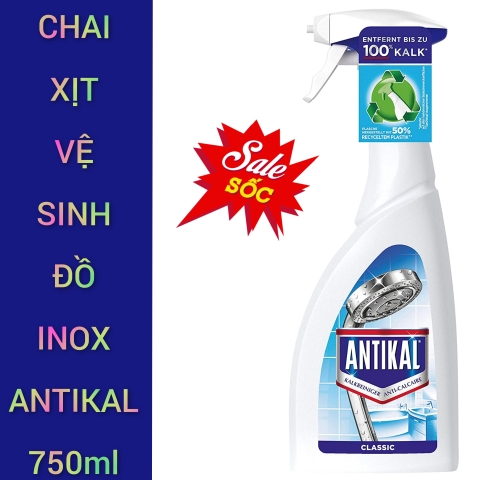 Chai xịt vệ sinh và chống ăn mòn Inox Antikal Kalkreiniger 750ml