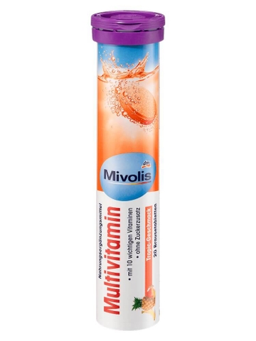 Viên Sủi Mivolis Vitamin Tổng Hợp hộp 20 viên