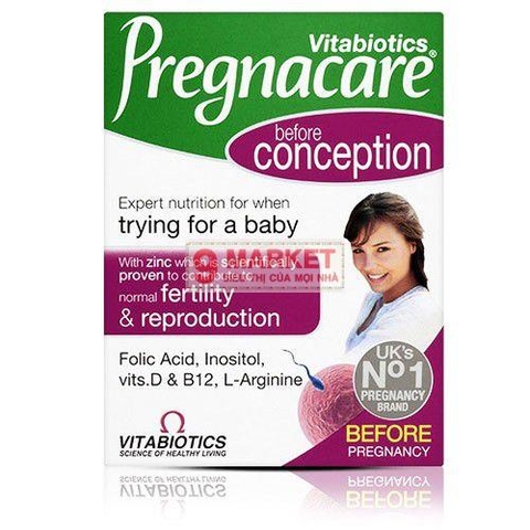 Viên uống Vitabiotics Pregnacare Before Conception cho phụ nữ chuẩn bị mang thai