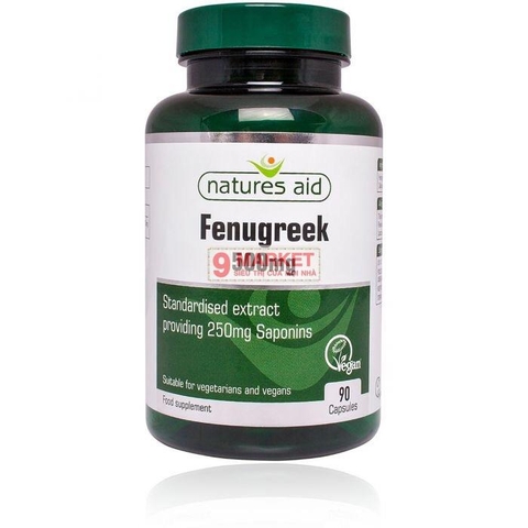 Viên uống lợi sữa Fenugreek Natures Aid 500mg của Anh