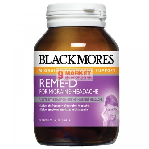 Viên uống giảm đau nửa đầu do rối loạn tiền đình Blackmores Reme-D Migraine Headache