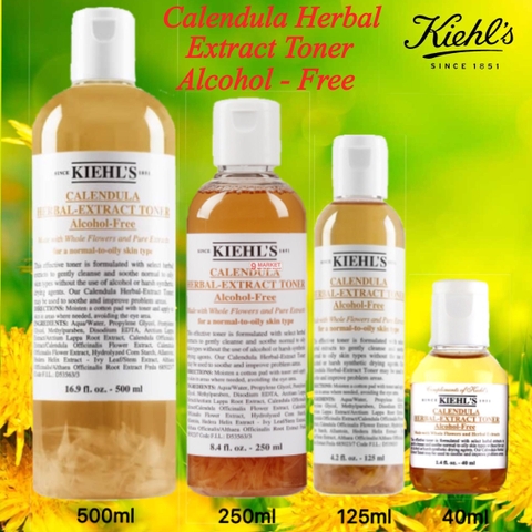 Nước hoa hồng Calendula Herbal Extract Alcohol-Free Toner