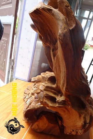 tượng di lặc gỗ ngọc am tự nhiên hà giang