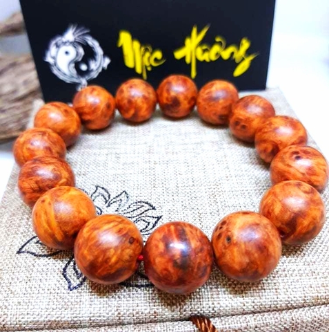 Vòng Gỗ Nu Hoa Huyết Long 16mm Chọn Vân Già