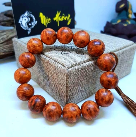 Vòng Gỗ Nu Hoa Huyết Long 16mm Chọn Vân Già