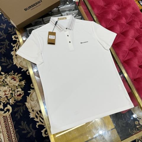 Áo polo Burberry kẻ sọc cổ logo R thêu ngực Like Auth 1-1 on web