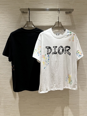 Áo phông T shirt Dior chữ vẩy sơn Like Auth on web